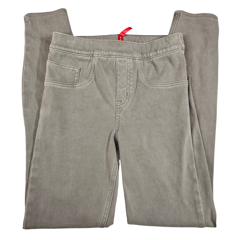 SPANX Womens Skinny Leggings Gray High Rise Shaping Pull‎ On Pants XS